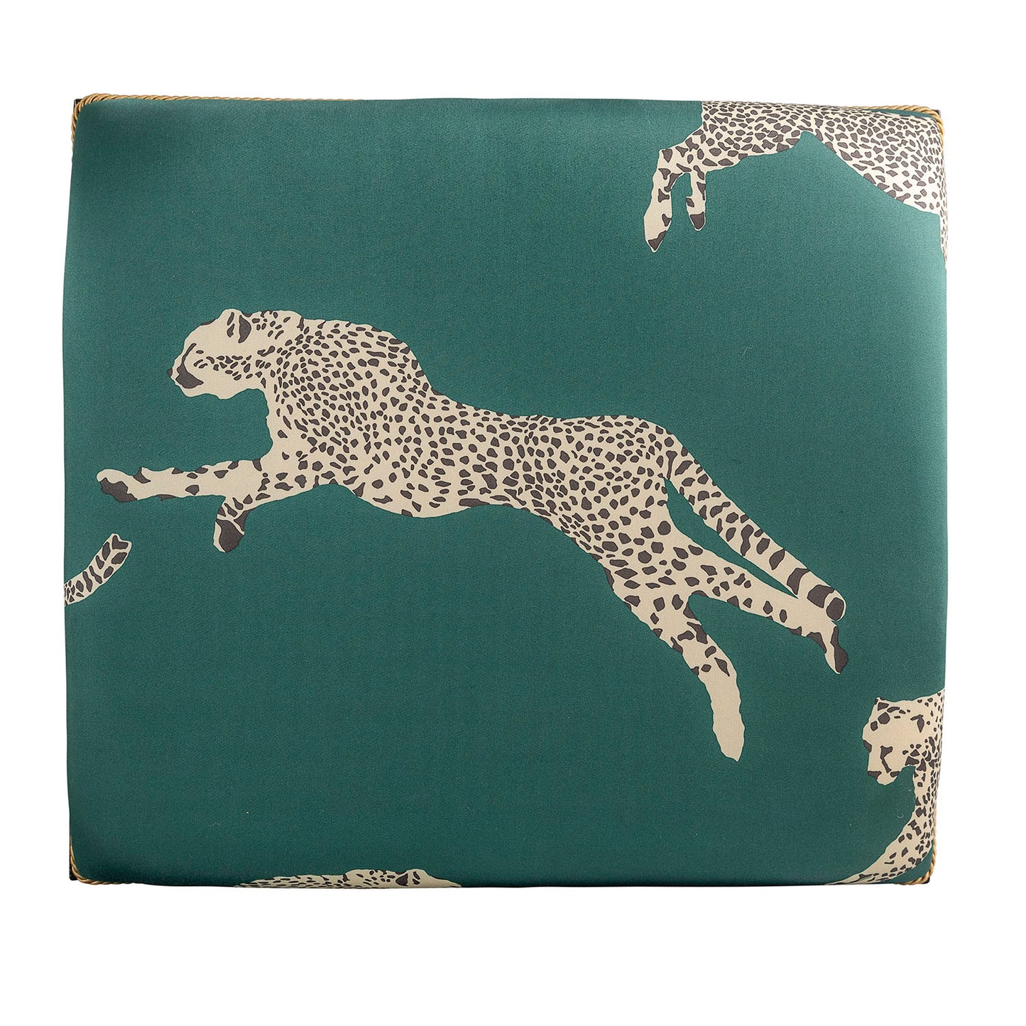 Medallion Black Leaping Cheetah Evergreen Bench