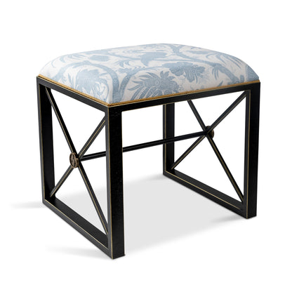 Medallion Black Balinese Peacock Sky Single Bench