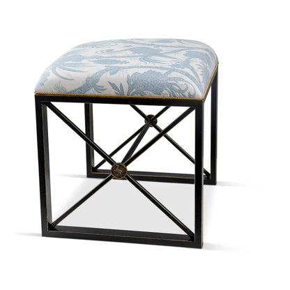Medallion Black Balinese Peacock Sky Single Bench