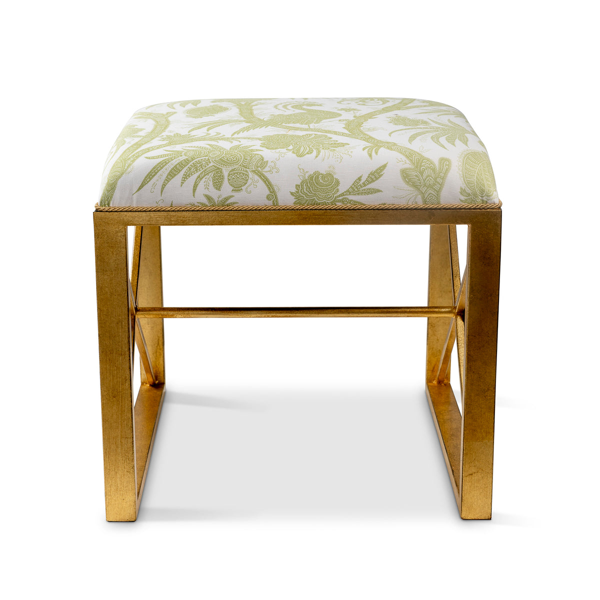 Medallion Gold Balinese Peacock Pear Single Bench