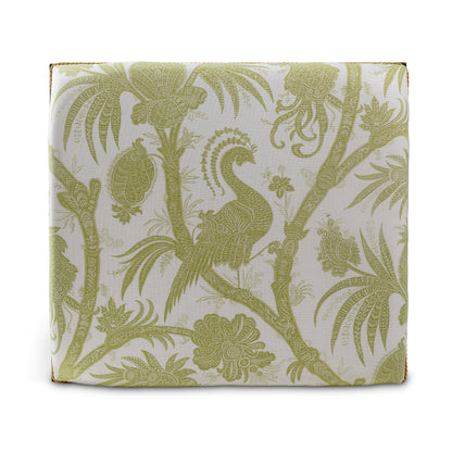 Medallion Black Balinese Peacock Pear Single Bench
