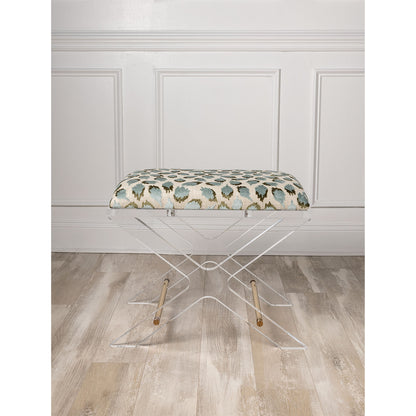 Delano Gold Ocelot Celadon Bench