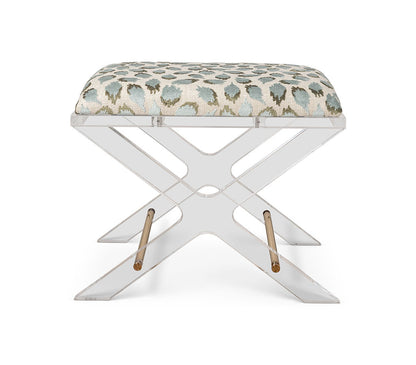 Delano Gold Ocelot Celadon Bench