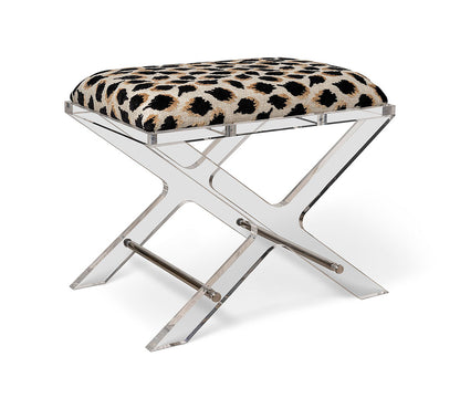 Delano Nickel Ocelot Black Bench