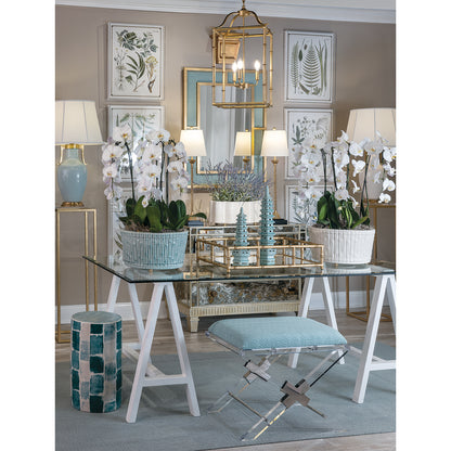 Crossing Nigel Celadon Bench