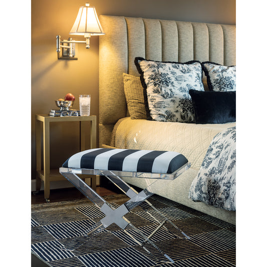 Crossing Black Stripe Bench