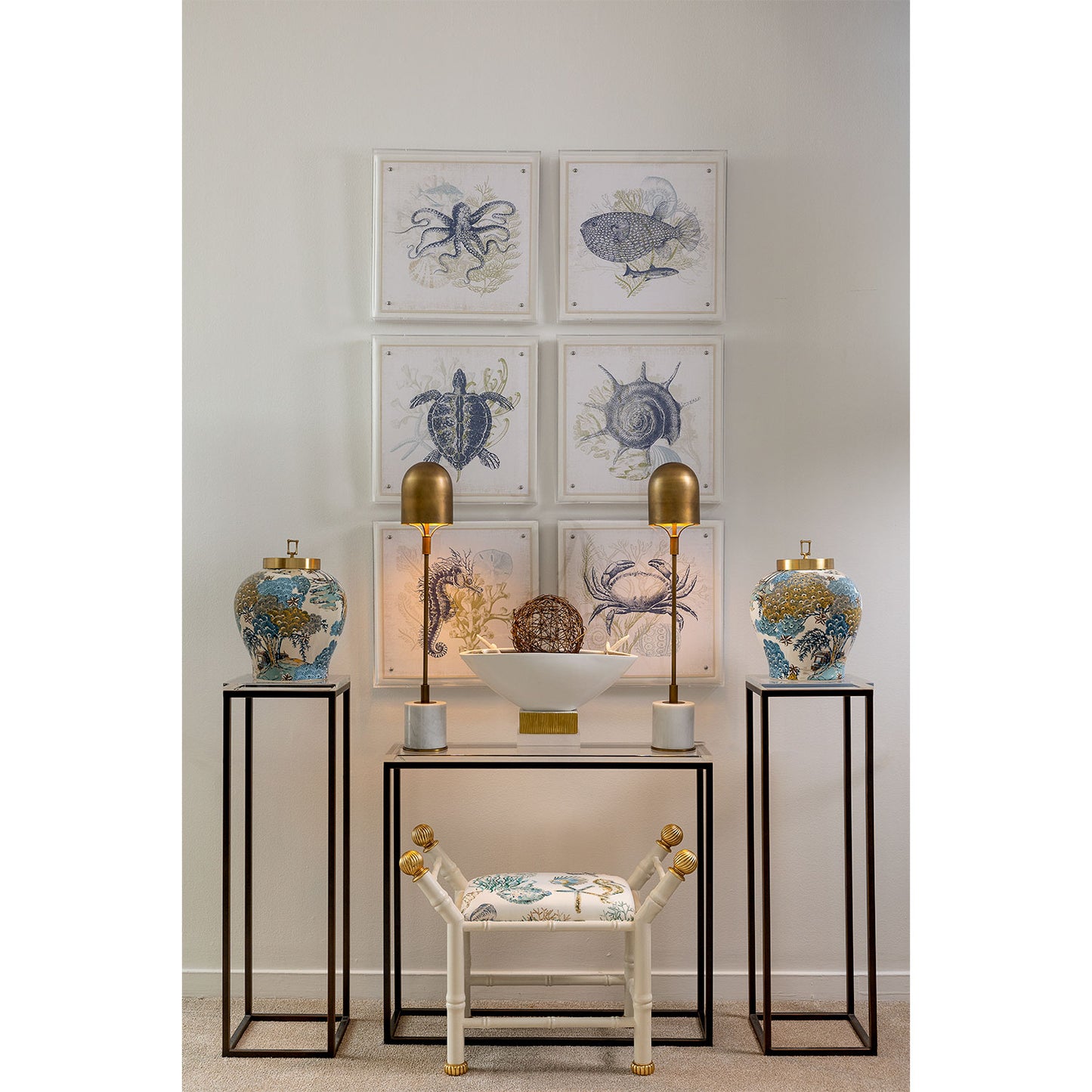 Boca White Ocean Bench