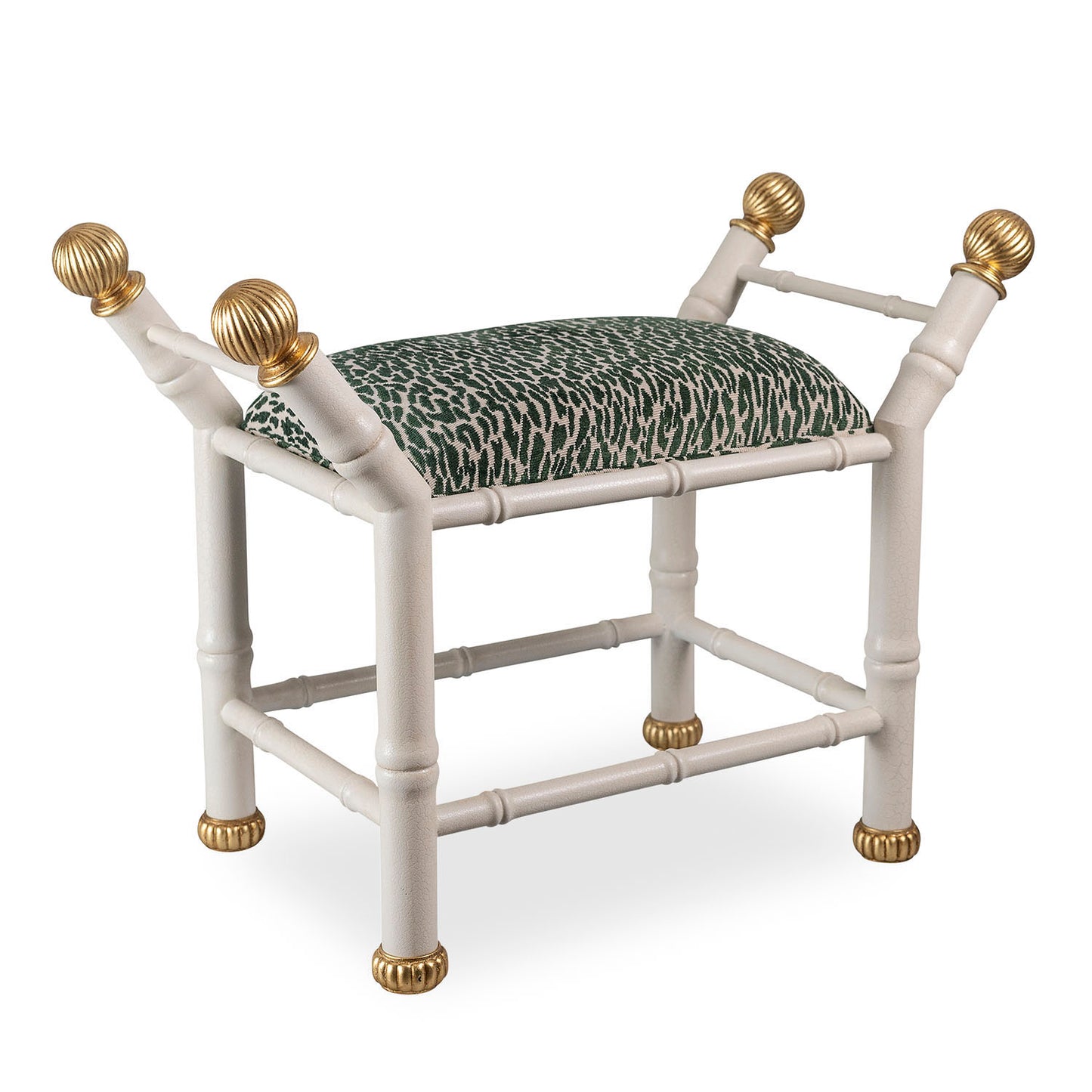 Boca White Earl Emerald Bench