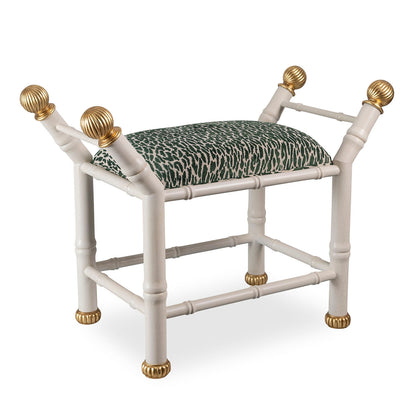 Boca White Earl Emerald Bench