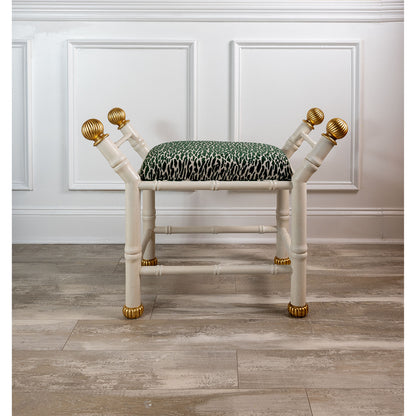 Boca White Earl Emerald Bench