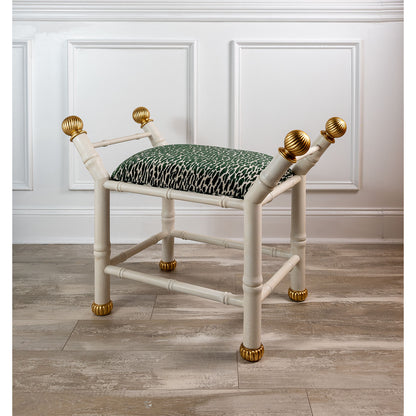 Boca White Earl Emerald Bench