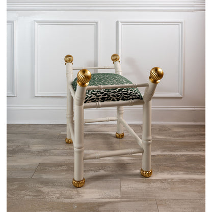 Boca White Earl Emerald Bench