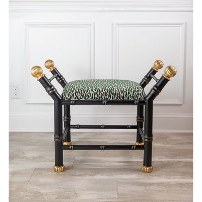 Boca Black Earl Emerald Bench