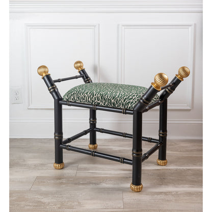 Boca Black Earl Emerald Bench