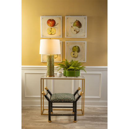 Boca Black Earl Emerald Bench