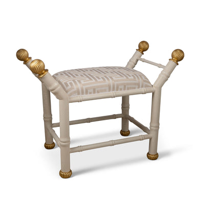 Boca White Paros Key Bench