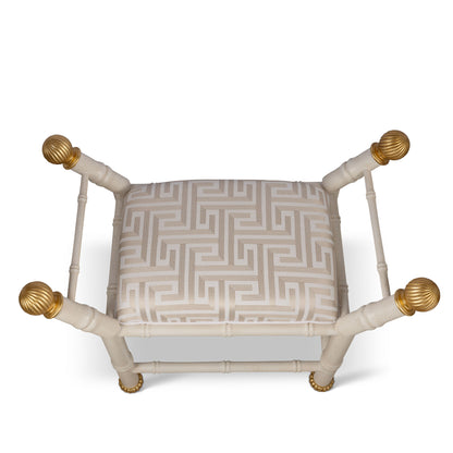 Boca White Paros Key Bench