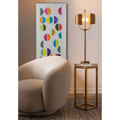 Drake Lucite Table Clear / Gold