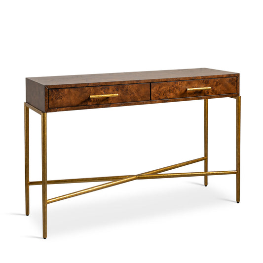 Whiskey Burlwood Console