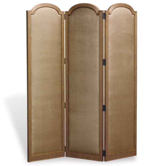 Ava 3 Panel Screen Frame Aged Gold Finish