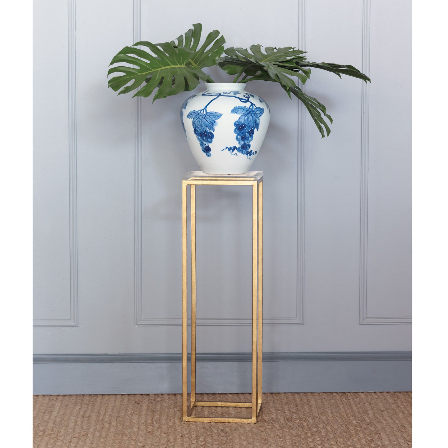 Drake Gold/Lucite Pedestals (set of 2)