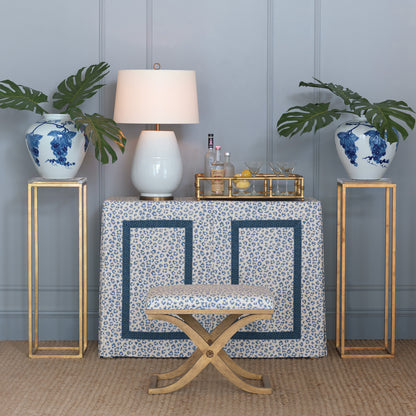 Drake Gold/Lucite Pedestals (set of 2)