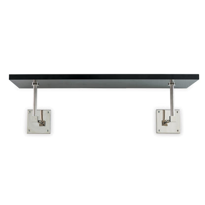 Billy Black/nickel Wall Shelf 36"W