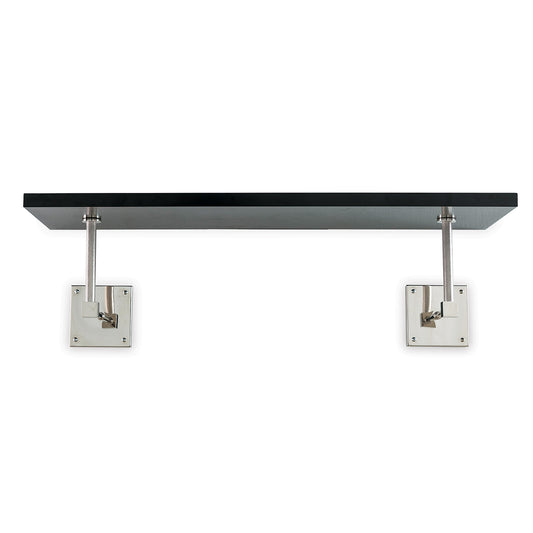 Billy Black/nickel Wall Shelf 36"W