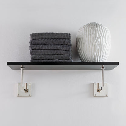 Billy Black/nickel Wall Shelf 36"W