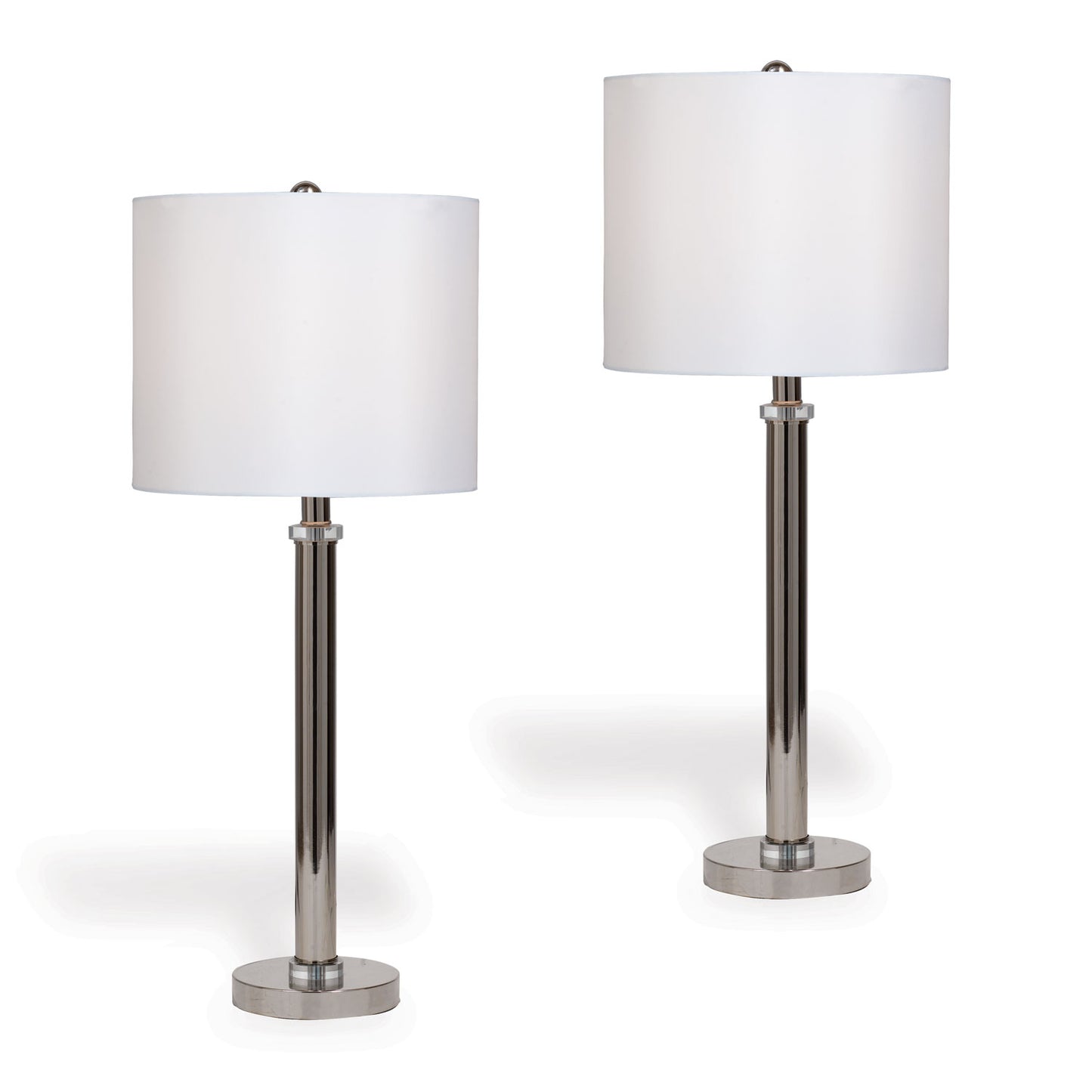 Diana Nickel Buffet Lamps 29"H (set of 2)