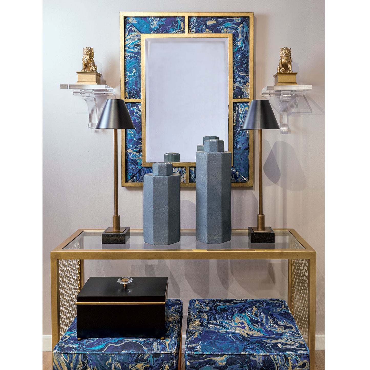 Marais Brass Buffet Lamp (set of 2)