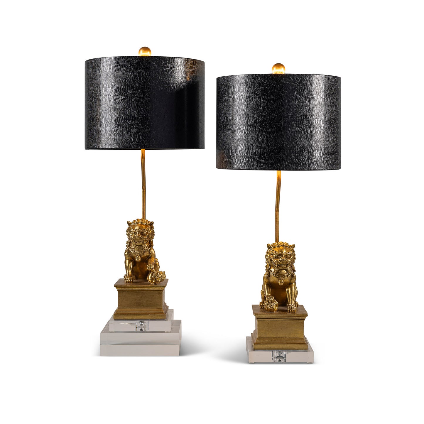 Dynasty Accent Lamp Gold Set/2