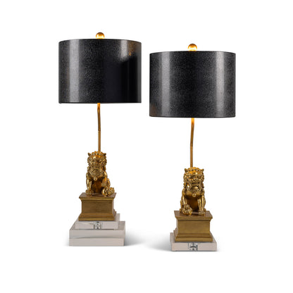 Dynasty Accent Lamp Gold Set/2