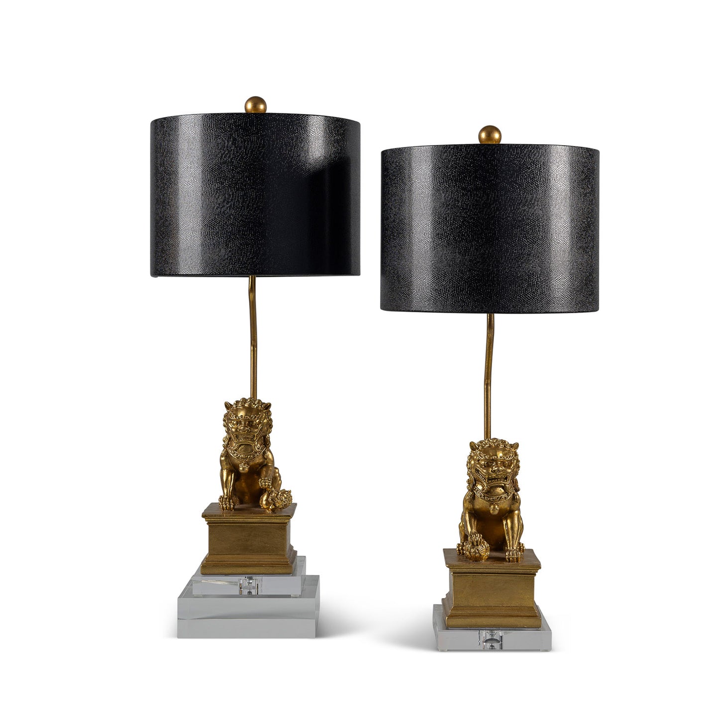 Dynasty Accent Lamp Gold Set/2