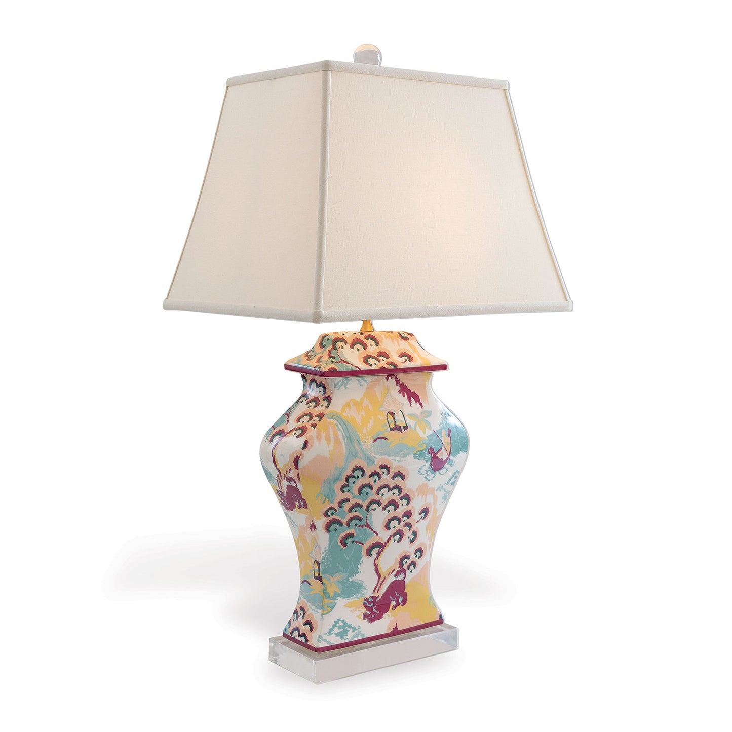 Canton Coral Lamp 33"H