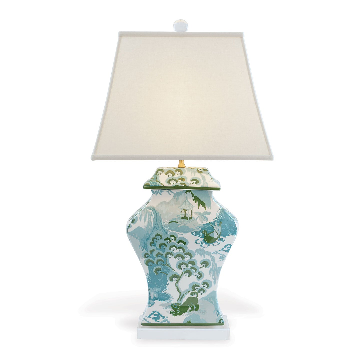 Canton Celadon Lamp