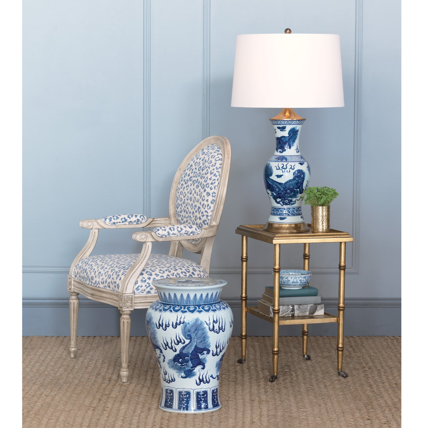 Chow Blue Lamp