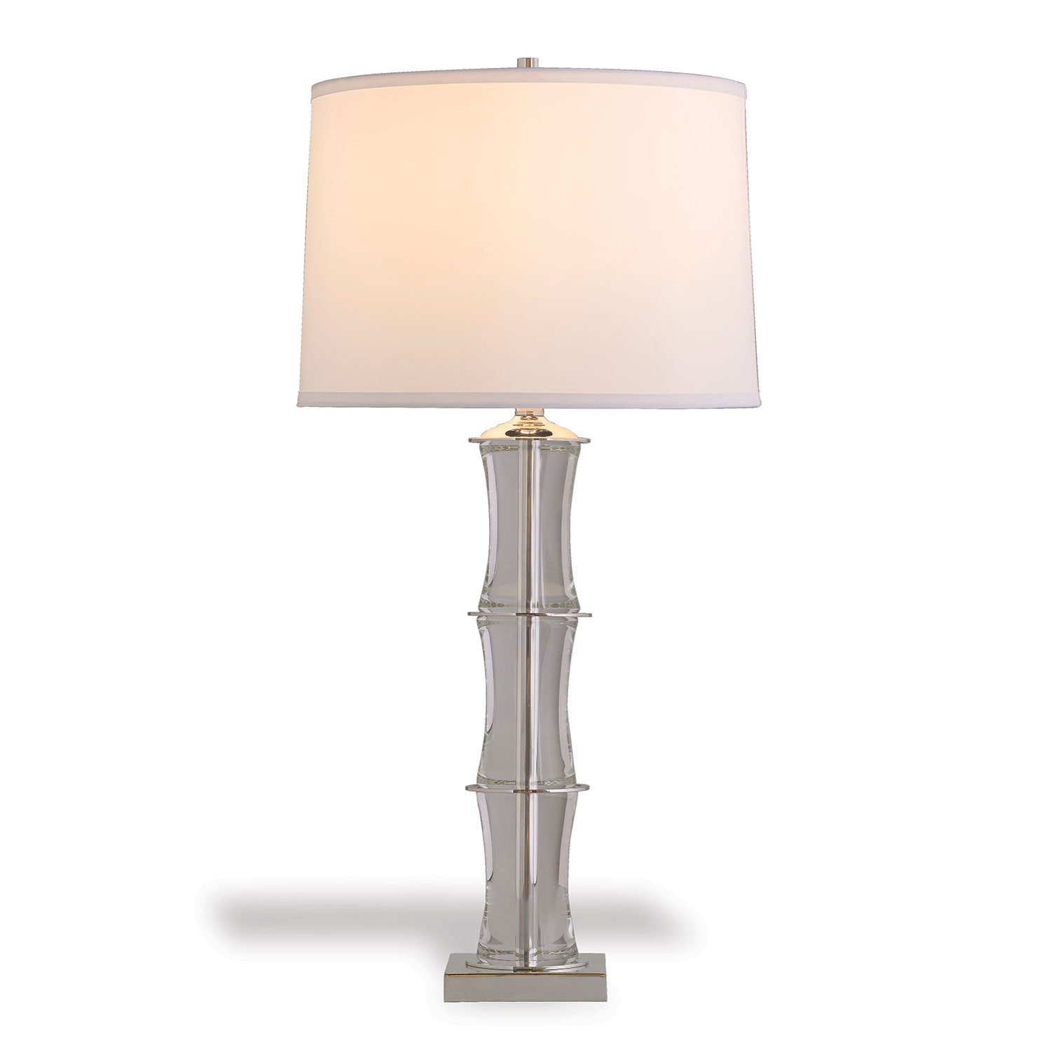 Rivoli Crystal/Nickel Lamp