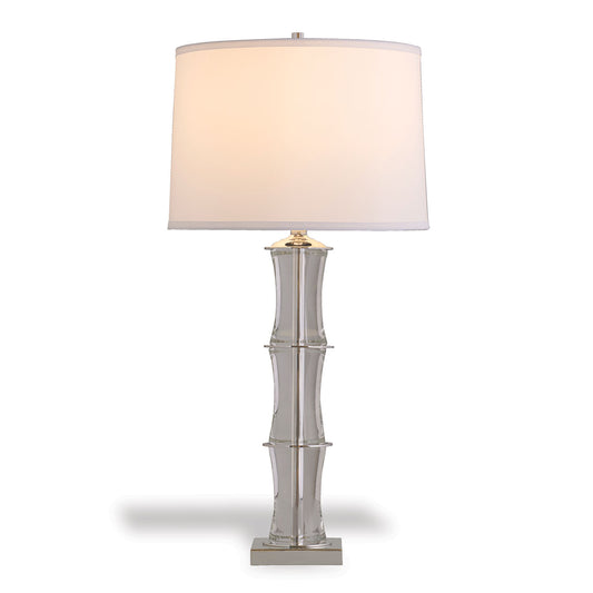 Rivoli Crystal/Nickel Lamp