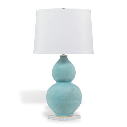 Pearl Blue Lamp 32"H