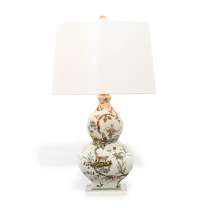 Chinoise Exotique Lamp--Ivory Lizard 31"H