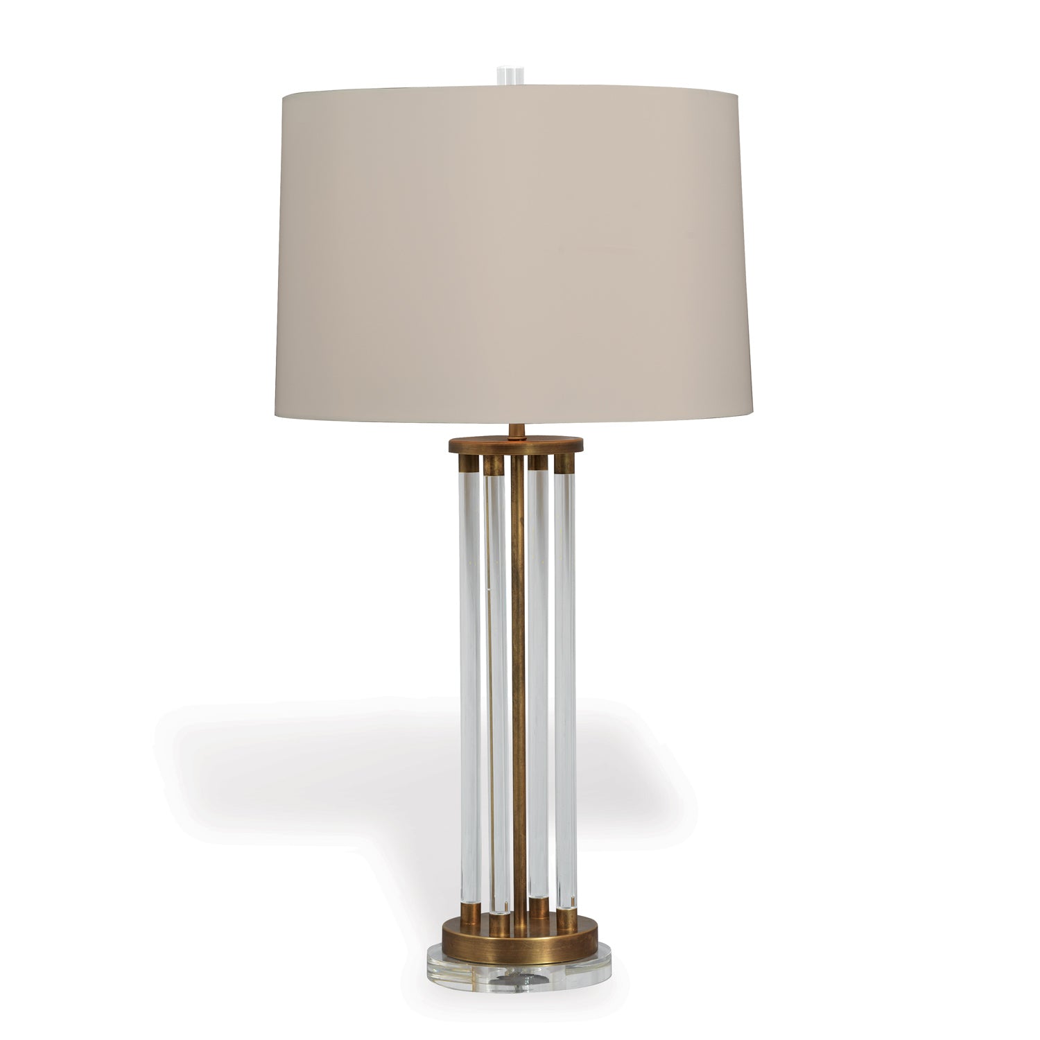 Moderne Brass Lamp 36"H