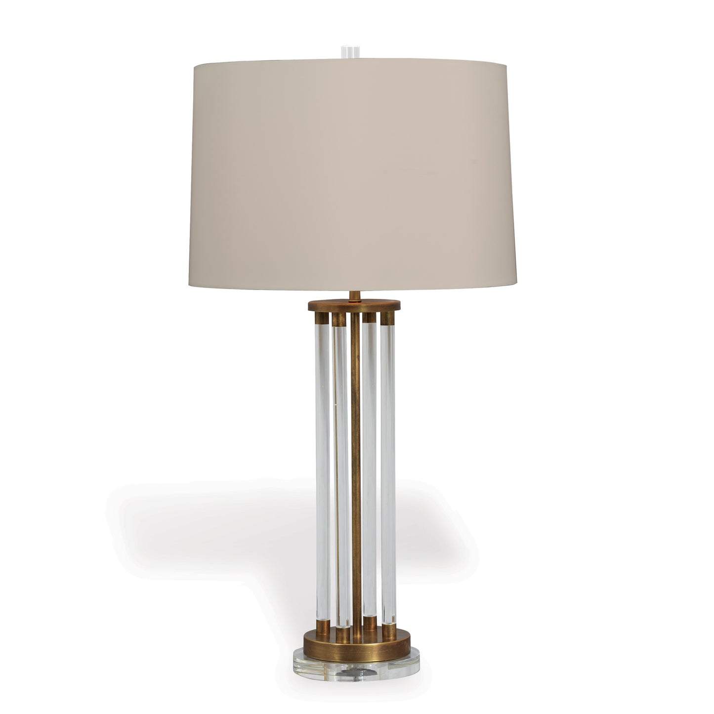 Moderne Brass Lamp 36"H