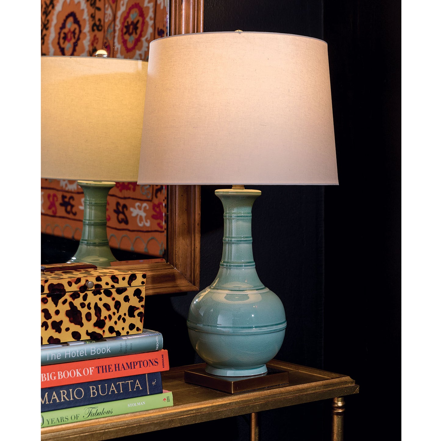 Kelly Celadon Lamp 31"H