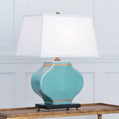 Carol Celadon Lamp 27"H