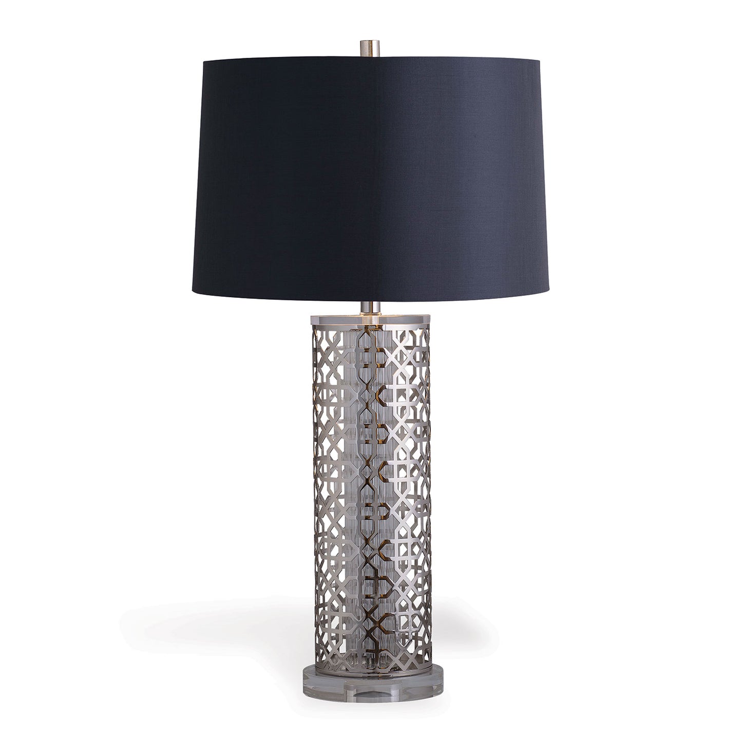 Luis Nickel Lamp 32"H