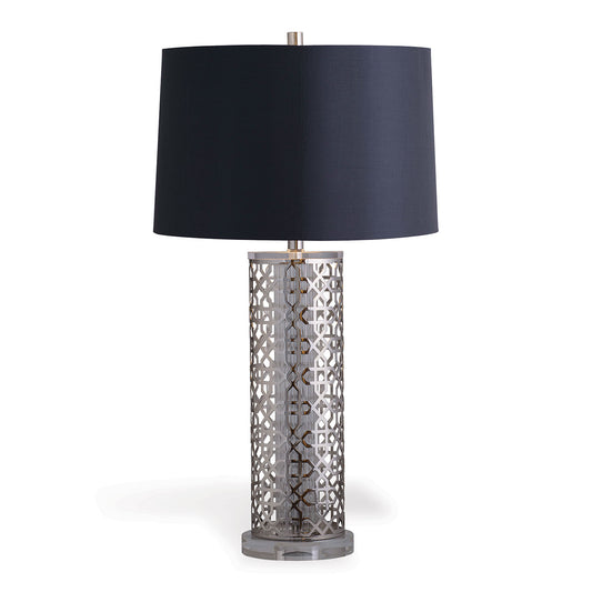 Luis Nickel Lamp 32"H