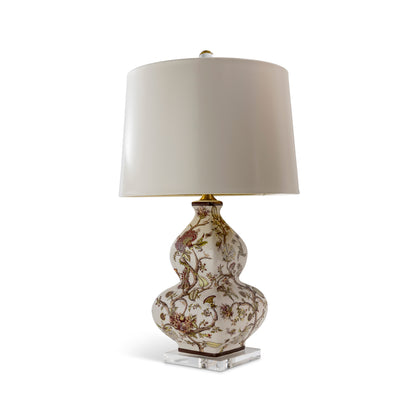 Pondicherry Red w/ Lizard Shade Lamp