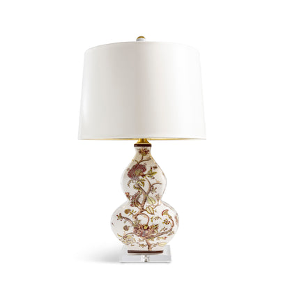 Pondicherry Red w/ Lizard Shade Lamp