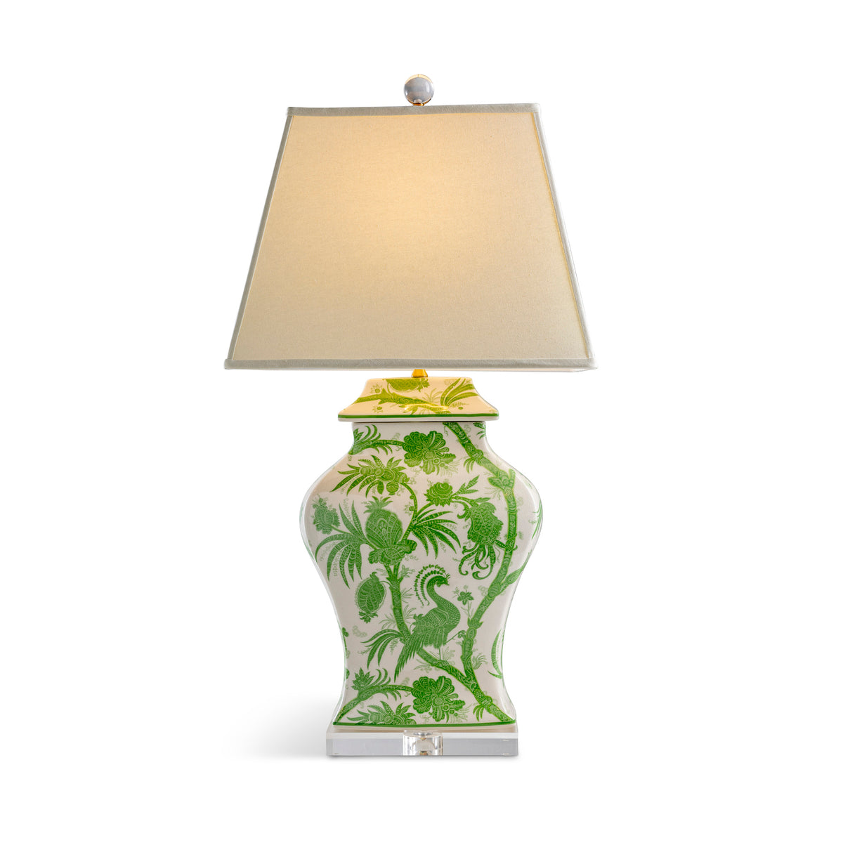 Balinese Peacock Green lamp